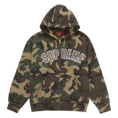 Supreme b.b. Simon Zip Up Hooded Sweatshirt/Woodland Camo