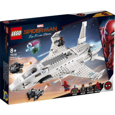 Juguete construible LEGO 76130 Marvel Spider-Man: Stark Jet and the Drone Attack