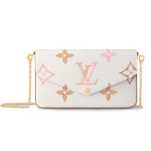 Bolsa Louis Vuitton M82520 Louis Vuitton Felicie Pochette - Beige